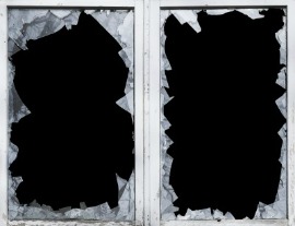 Broken windows allow easy entrance to your home