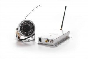 Wireless security camera and transmitter